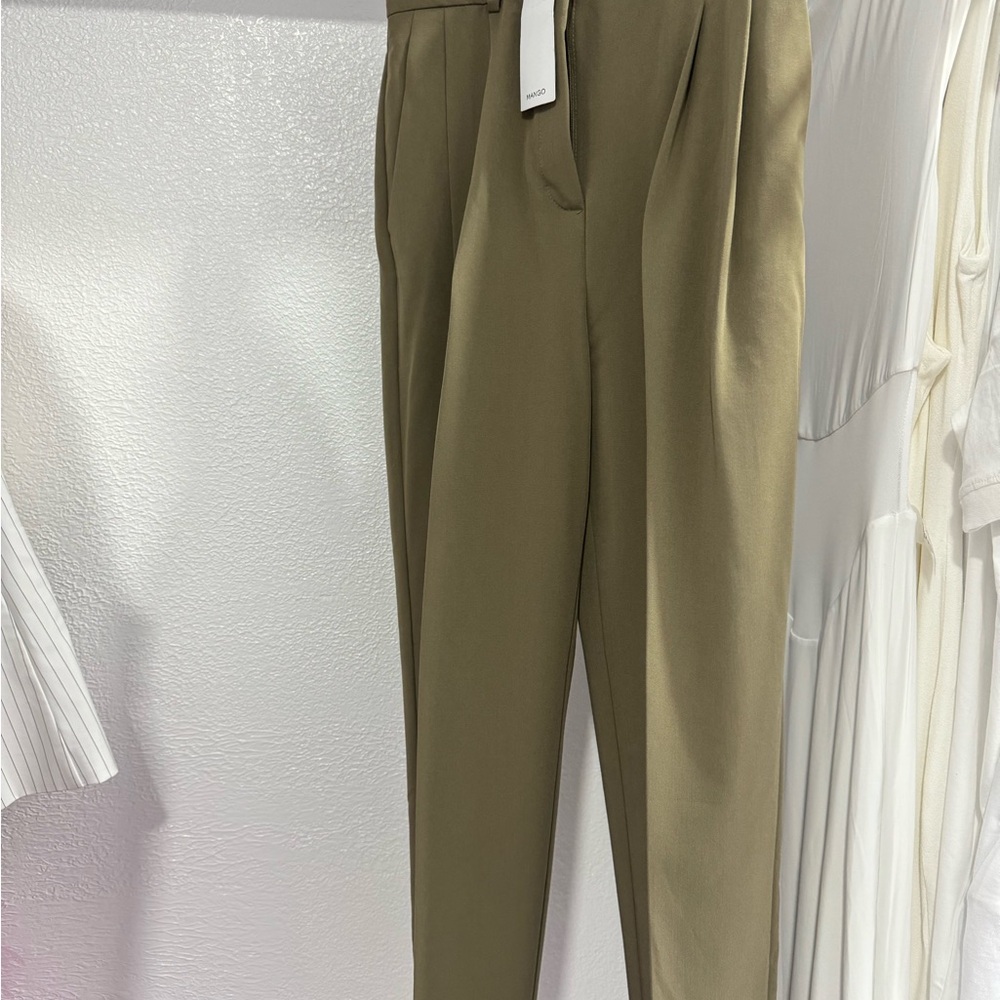 Mango Olive Green Trousers